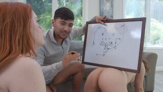 Madison Morgan, Leana Lovings &amp; Max Fills fuck in 3some