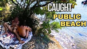 FLASHING MY COCK IN FRONT OF MY FRENCH STEPDAUGHTER ON A BEACH AND SHE HELPS ME CUM IN FRONT PEOPLE