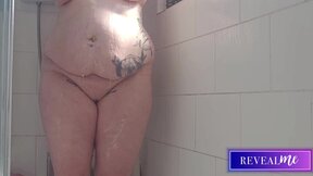 RevealMe  CURVY BABE'S STEAMY SHOWER MASTURBATION WITH WATER JET