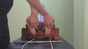 Cosplay Tickling: Hatsune Miku gets the tickle treatment in stocks (feet camera)