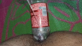 Frist time Sting bottel in Anal