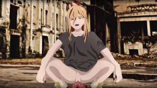Hentai man chainsaw:the power and the little Pochita are in her . Power, thrusts a chainsaw into her
