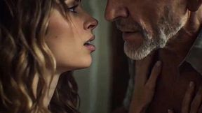 hot 18 year old with long hair fucks old grandpa like oldje  voice over  ai generated