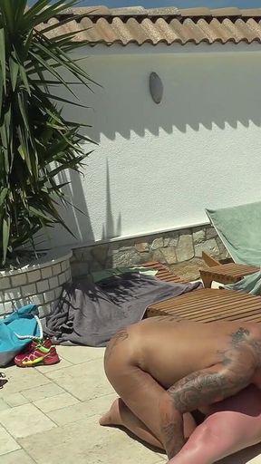 Hot Threesome with Blonde Tattooed Girl!!