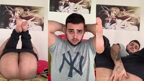 gordinho exibindo o rabao