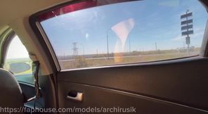 A Man Passing by Touched My Cock in the Car and Fucked Me Roughly Without a Saddle Until I Came. Hot Cruise