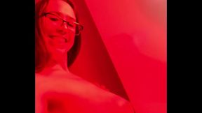 Shining Huge Titties in Disco Lights