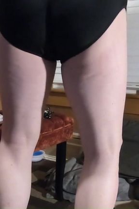 Daphne Dressing Room Panty Tease Black Minidress