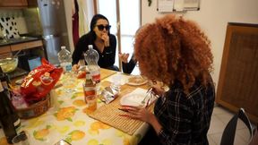 Lunch Humiliation Submissive Slave Eats off Floor