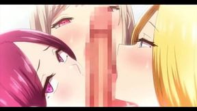 Anime foursome - they crave his touch ! (hentai porn, hentai sex) PMV by JXHXN