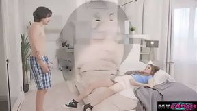 I let my sneaky stepcousin fuck me in the pussy