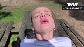 Hotwife's Forest Adventure Turns into Risky Oral Bliss