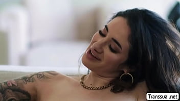 Sexy pussy turns red after fucking by TS