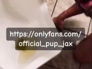 Public nudity licking toilets in gas station