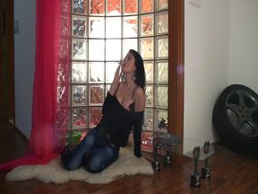 Sexy smoking Adrianne