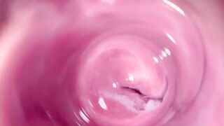 Camera deep in Mias creamy twat