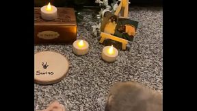 We had a mini funeral for my Swiss rat today