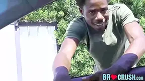 Young Gay Sucking Stepbro Cock Before Interracial Bareback