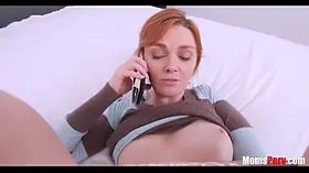 StepMom loves getting fucked while she is on phone!