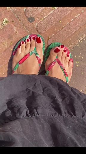 New Red Pedicure