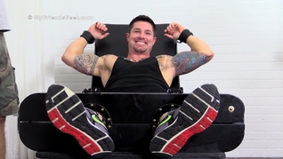 Tattooed Jock Clint Tickled