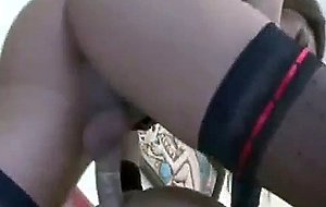 This tranny is not maid but a pornstar