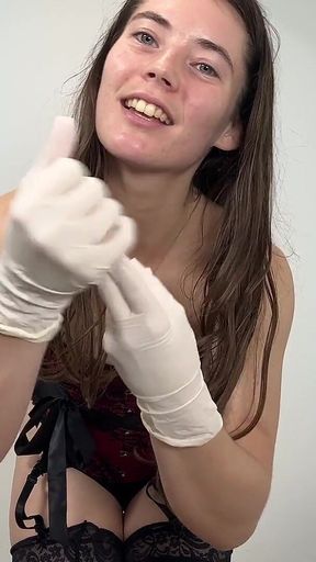 Stroke Your Cock to My Latex Exam Gloves JOI