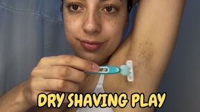 Dry Shaving & Spit Fetish – Hairy Armpits & Mustache Play