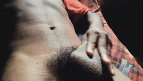 In the memory of the pussy in the room alone, the Indian young man shook his cock but did not stand up.