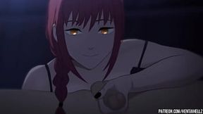 Naughty Makima gets her ass pounded by Denji