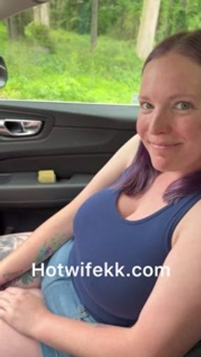 Hotwife quickie while husband waits in car - Hubby eats and fucks used pussy at home