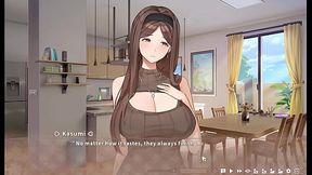 Anime nun girlfriend covered in a huge 3D bukkake cumshot