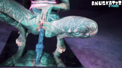 Psychedelic Hippies Pip and Dildo Play ANAL