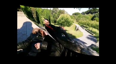Portuguese blonde submits in a kinky exorcism parody