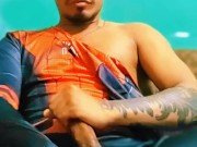 Juan Carlo Felipe - Spiderman Cosplayer Masturbates with Cumshot