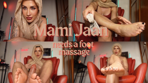Mami Jaan needs a foot massage