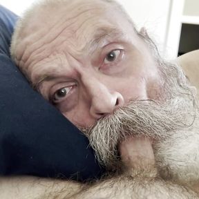 Big Moustache Daddy Bear Sucking Fuzzybeardboy Cock