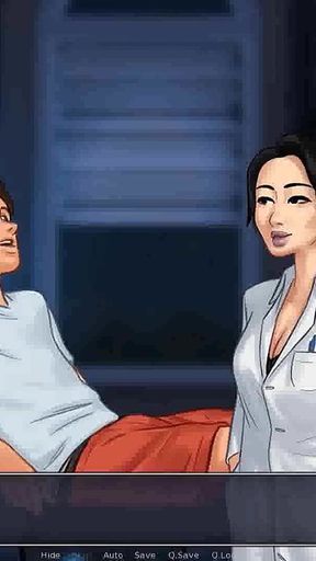 Summertime saga: Japanese professor is milking a student in her office ep 177