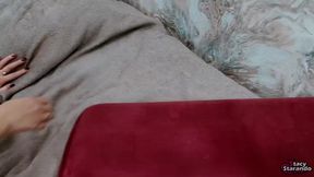 I was given flowers and a strange `pillow` &mdash;  I had to thank the guy and try out this pillow!