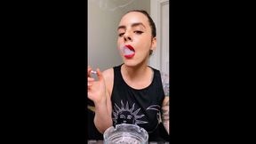 Dani Lynn Smoking Marlboro 100s