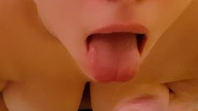 Amateur girl get more cumshots in her mouth