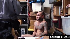 BoyPunish.com - Perp's hip-shaking, raw ass fucking by a hung, dominant officer