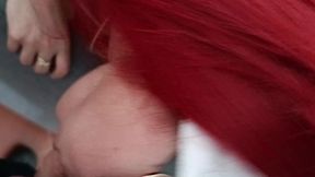milf pov blowjob and cum licking