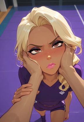 Blonde teen gym bunny gets fucked by her boyfriend