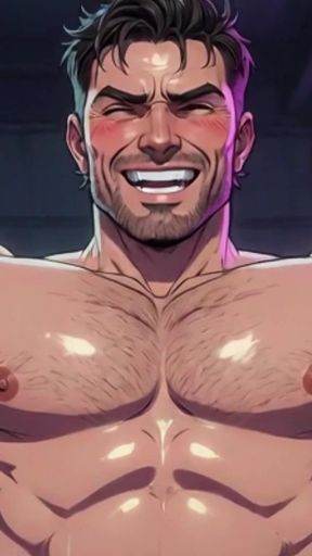 Ai Muscular Men Mechanic Garage