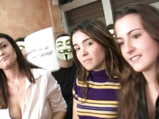 Sandramilka, Leyrepajon and Monicamayo are in the mood to suck dongs and eat loads of new cum