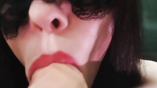 Sissy-femboy inhale man meat point of view