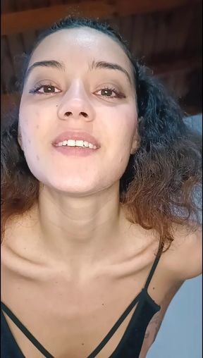 Humiliating Dominatrix in POV: I Spit on You, I Use You, and Your Girlfriend Just Watches