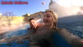 Blonde teen Chloe Chevalier deepthroats big dick in POV