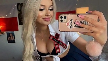 Horny Students in Mini Skirts: Ass & Tit Flash + Wet Pussy Play AI Generated